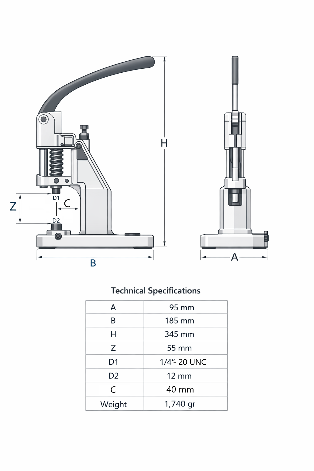 Technische Zeichnung — TEP-2