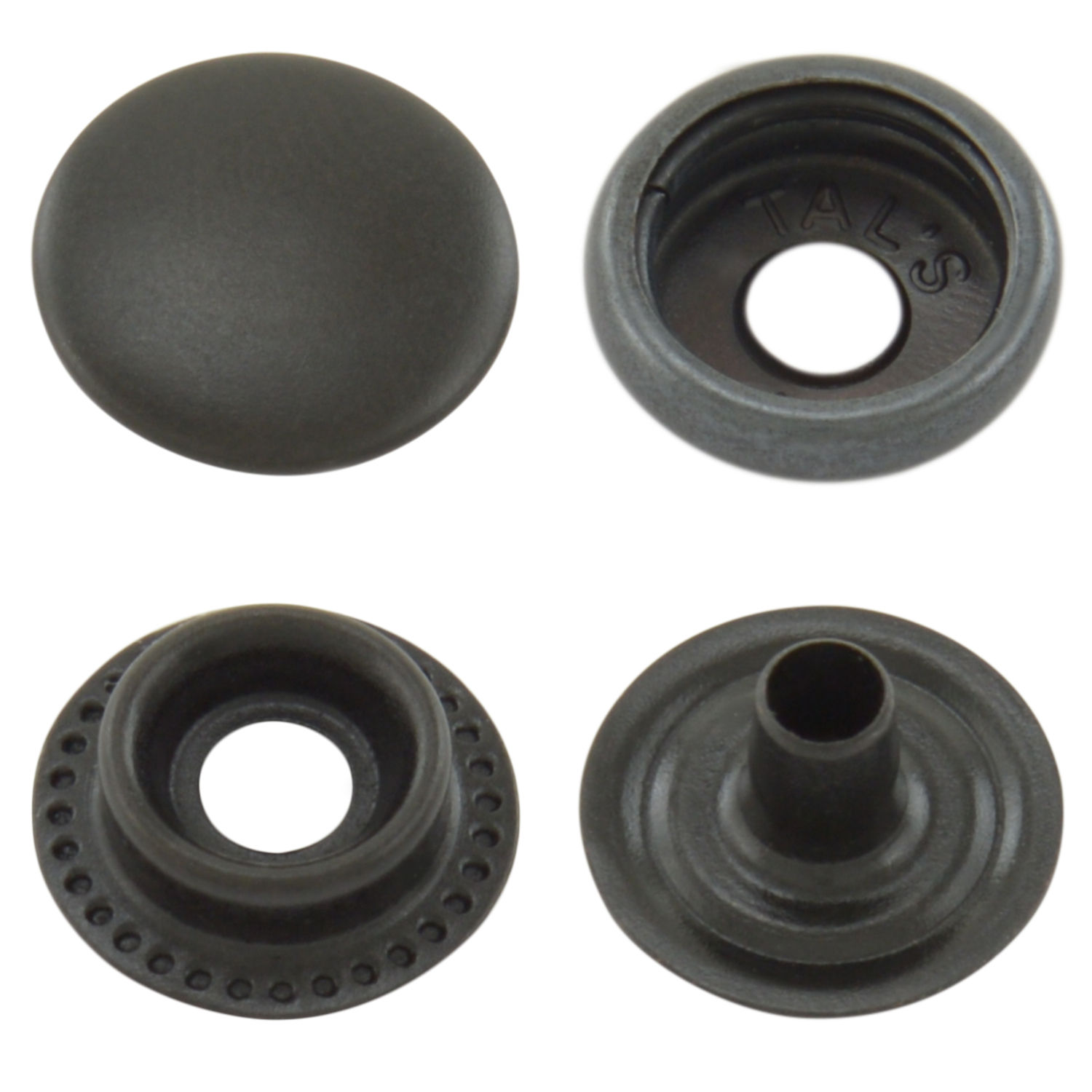 Produktabbildung - Druckknopf Ringfeder schwarz