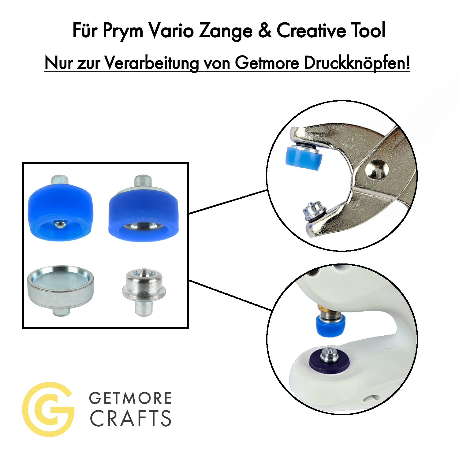Passende Werkzeuge — EasyFix Ringfeder Passend fuer Prym Vario Zange und Prym Creative Tool