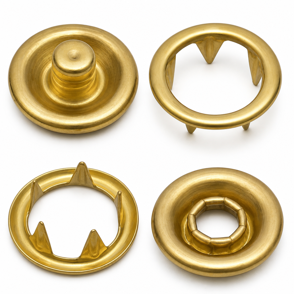 Produktabbildung - Jersey Druckknoepfe Gold
